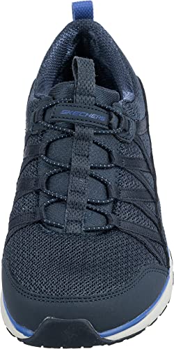 Skechers Skechers Gratis Sport Live Golden Men's Synthetic Mesh Vegan Slip On Trainers (Navy, US 11)