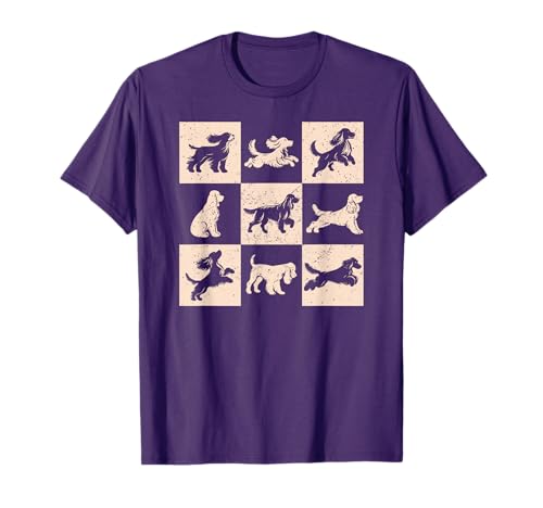 English Cocker Spaniel Checkered T-Shirt