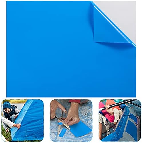 Syhood Vinyl Pool Patch 2.8 Ft X 4.1 Ft, Blue Repair Kit