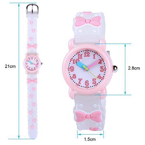 Image of Kids Watches for Boys Girls, 3D Cartoon Wrist Watch for Child Ages 3-8 | Cute Soft Silicone Watchband, Analog Dial, Daily Waterproof Durable, Birthday Christmas Ideal Gift for Little Child