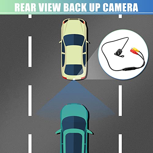 Image of X AUTOHAUX Car 12V Rear View Back Up Camera with Holder Rear Park Assist Reverse Camera 100 Degree Wide View Angle Rear View Camera Black