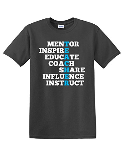 Teacher Inspire Elementary Middle High School College University Professor Mens Graphic Tee Adult