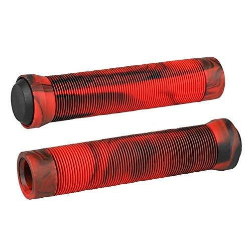 WUXIANM Fahrradlenker Griffe Mit Alu-Schloss – Handgriffe Für Scooter & Citybikes, Rot, 130 Mm Lang, 22 Mm Innendurchmesser, Inkl. Sechskantschlüssel