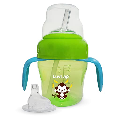 LuvLap Banana Time 150ml Anti Spill, Interchangeable Sipper / Sippy ...