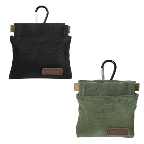 LIQWEI 2 Stück Leckerlibeutel Für Hunde, Freihändige Futterbeutel Hundetraining mit Karabiner, Kleine...