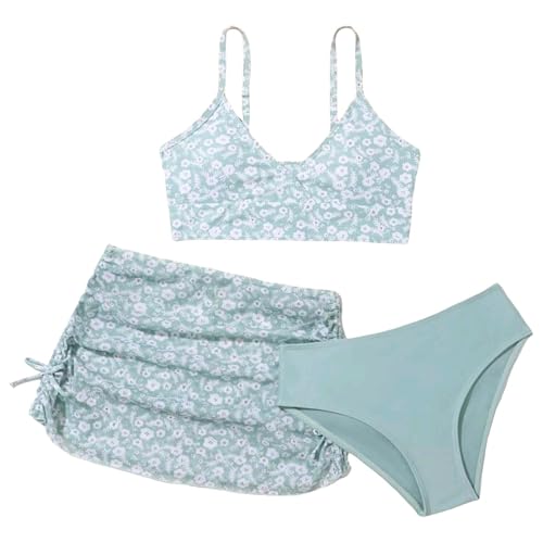 Maillot de bain nouveau-né imprimé 3 pièces avec haut sans manches et short d'été