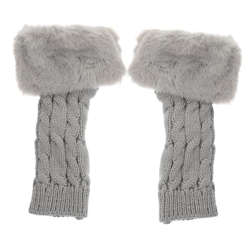 FOMIYES Comfy Arm Sleeves Knit Gloves for Winter Men's Half-finger Arm Covers and Breathable