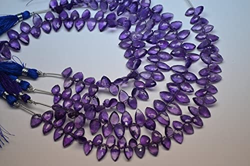 Perles améthyste naturelle violette facettées de qualité gemme pour haute joaillerie