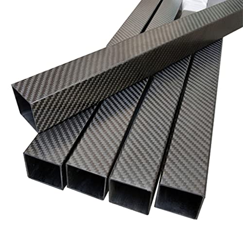 1Pcs Rectangle 3K Full Carbon Fiber Square Tube High Strength Length 500mm OD 15mm 20mm 22mm 25mm 30mm Glossy Surface For R/C(20x20x18x500mm 1pcs)