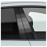 2PCS Car B Pillar Sticker Decal with Carbon Fiber Texture,Stylish Car Pillar Decals for Protecting B-Pillar from Scratches & Abrasions,Water-Resistant Pillars Decals for Vehicles