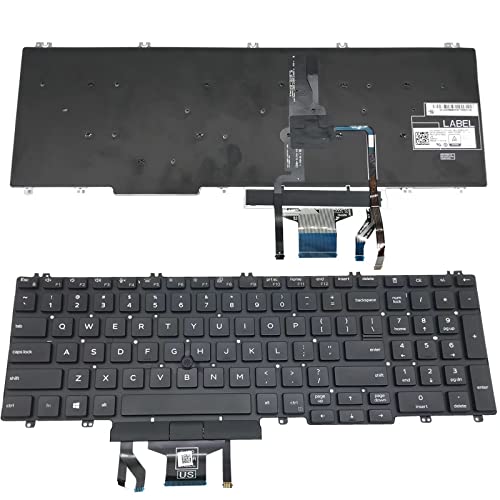 Dell Precision�p�����p�L�[�{�[�h�o�b�N���C�g - 3500 3501 3540 3541 �L�[�{�[�h Latitude 5500 5501 5510 �V���[�Y 0MMH7V NSK-EX0BC PK132FA1B00 US���C�A�E�g�p �u���b