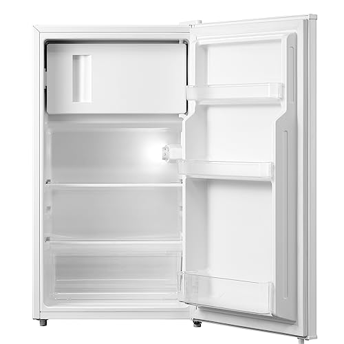 Comfee RCD80WH2(E) Kühlschrank mit Gefrierfach/ 80L Tischkühlschrank/mit 12 L Gefrierfach/ -18 °C bis -8 °C/ 4-Sterne-Gefrierschrank-Bewertung/ 137 kWh/Jahr/Einstellbare Temperaturregelung/Weiß