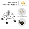 Bonnlo Saddle Stool Adjustable Salon Chair, Swivel Rolling Wheels & Ergonomic, Hydraulic Gas Lift Chair for Hairdressing Manicure Tattoo SPA Beauty Therapy Bar Studio, White #4