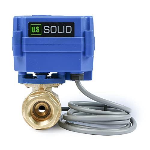 U.S. Solid Water Leak Detector with Auto Shutoff Valve, Sound Alarm, 1/2" Motorized Brass Ball Valve & 3 Sensors, Home Flood Prevention & Water Damage Defense for Basement, Laundry, Water Heater - image 2