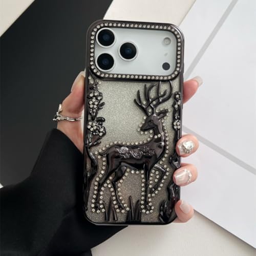 Coque de téléphone pour iPhone 13 en TPU souple noir brillant