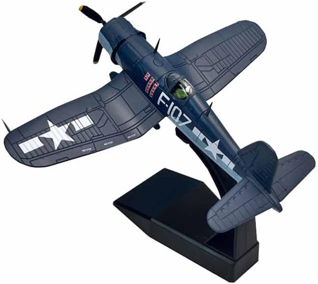 Miniatura 3 de 1/72 Escala WW2 US F4U-1 F4U Corsair Fighter Aircraft Metal Militar Avión Modelo de juguete para colección o regalo