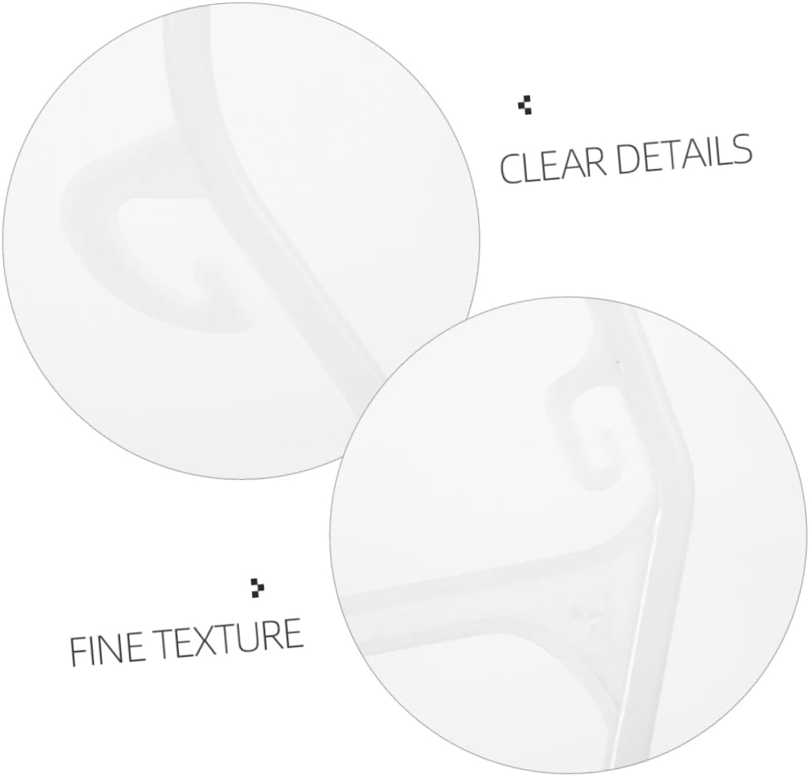 10pcs Boy Girl Swimsuit Hangers Non-Slip Plastic Display Rack for Bathing Suits Versatile Use Nursery Bedroom Laundry Closet White Color