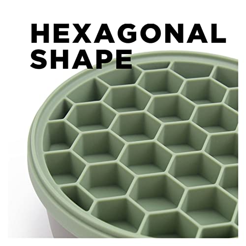 Summer Mini Round Ice Ball Maker Mold Ice Cube Tray With Lid And Bin Ice Molds Easy To Clean And Reuse Kitchen Tools #TOP6