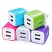 Charging Block, FiveBox 5Pack Dual Port 2.1A USB Wall Charger USB Power Adapter Charger Brick Base Charging Cube Plug Charger Box Compatible iPhone Xs Max/XR/X/8/7/6, Samsung, Android, LG, More Phone