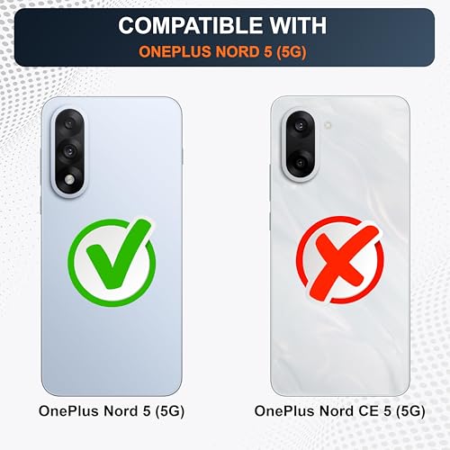 Image of CEDO Cover for OnePlus Nord 5 (5G) | Camera Protection Shockproof Bumper-Edge | 360 Degree Protection Acrylic Crystal Clear TPU+PC | Transparent Back Case Backcover (Transparent)
