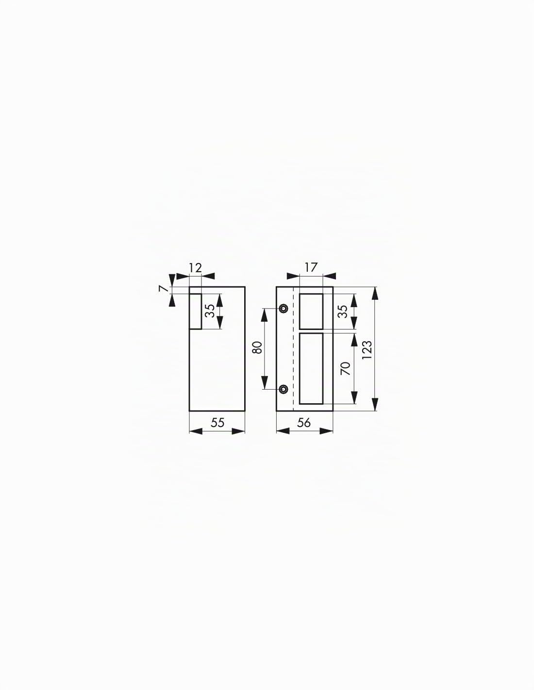 THIRARD - Gâche Électrique pour Serrure Verticale en Applique - Réversible - 12 V - Compatible Extérieur - Gris - Corps Alliage - Double Empênage - Installation Facile