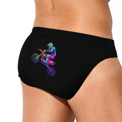 Dirt Bike-Motocross Biking Mens Swim Briefs Quick Dry Swim Trunk Bikini Underwear Swimsuit3
