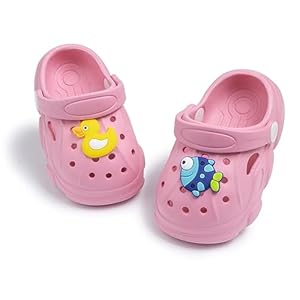 Toddler Cute Garden Clogs Boys Girls Slip On Shoes Summer Lightweight Outdoor Slides Sandals Infant Children Beach Pool Shoes (Toddler/Little Kids)