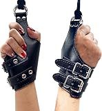 BDSM Bondage Set with Sm Handcuffs, Leather Standing Hanging Restraints for Couples, Erotic Handcuffs for Sex Games, Handcuffs for Bondage and Extreme Pleasure with Handcuffs