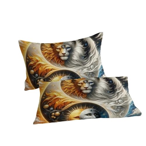 Housse de couette tigre super king 260x220 cm avec ses taies - 7