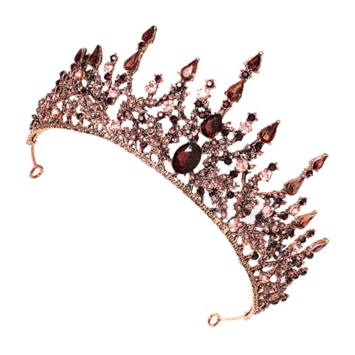 Diadème de mariée couronne baroque or antique pour accessoiriser une coiffure de mariage