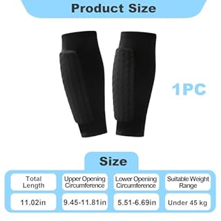 Protege Tibia Foot Enfant, 1 Paire Football Shin Guards Chaussette Protège Tibia Ski Manchon de Protection des Mollets Anti Chocs Boxe Protège Tibias pour Homme Femme Basketball Cyclisme Escalade
