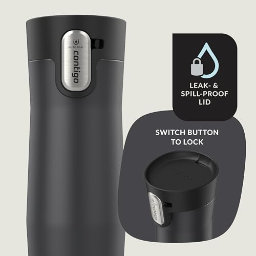 Contigo West Loop 3.0 Stainless Steel Insulated Travel Mug, Leak Proof with AutoSeal Lid, 16oz, Matte Black by Contigo - Image 6