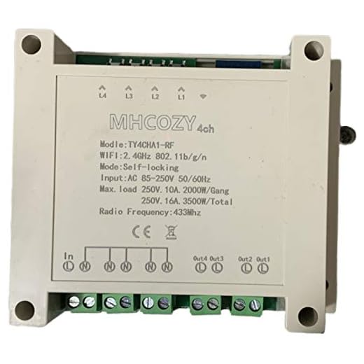 220V 4 kanals WiFi trådlös smart switchrelämodul för smart hem, kompatibel med Alexa, och Google Home Assistant & IFTTT, ökad klockhund
