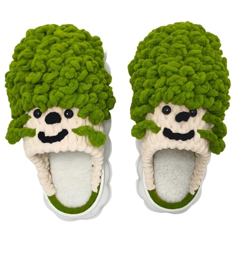 Hand-Woven Slippers for Indoor, DIY Handmade Cute Character Design with