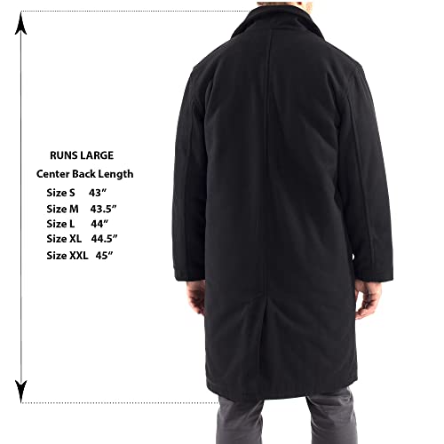 Alpine Swiss Zach Men’s Wool Blend Overcoat – Knee-Length Trench Coat, Runs Large for Layering Over Suits or Sweaters4