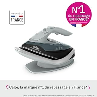 Calor Freemove Power Fer vapeur sans fil, 2600W, Débit continu 40g/min, Pressing 220g/min, Efficace, Léger, FV6672C0