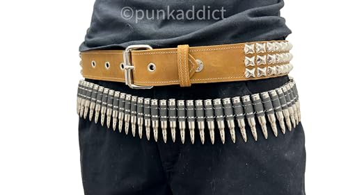 Bullet Belt .223 Caliber Nickel Shell Nickel Tip Defused Dummy Black Link 42