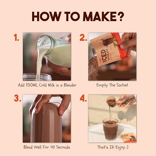 Image of Tiggle 55% Dark Mint Iced /Cold Chocolate Mix Summer Special - 6 Sachets | Refreshing Mint Dark Chocolate Powder for Milkshake | Chocolatey, Cool & Smooth | No Refined Sugar | Ready in 10 Seconds | Enjoy Chilled