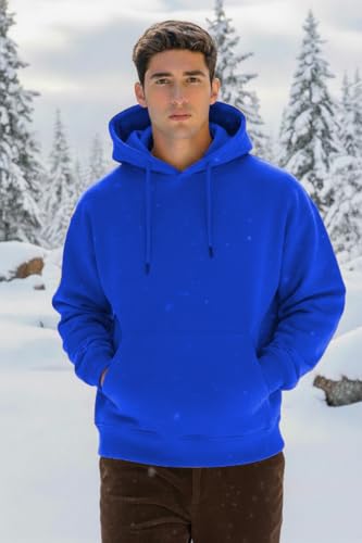 Image of 350 GSM Heavyweight 100% Cotton Hoodie for Men and Women | Bio Washed Full Sleeve Hooded Sweatshirt | Warm Winter Casual Regular Fit Hoodie | Made in India | S to XXL