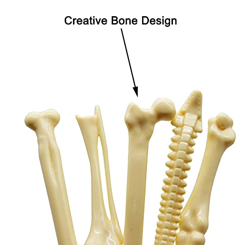 Maydahui 25Pcs Bone Ballpoint Pen Creative Novelty Pens Black Ink For Halloween Artist Doctot Nurse School Office Party #TOP2