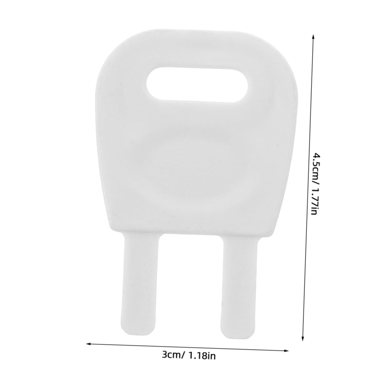 SOLUSTRE 2 Pcs Universal Replacement Keys for Paper Towel Dispensers Office Dispensers Key Tissue Dispenser Key Toilet Paper Dispenser Key White