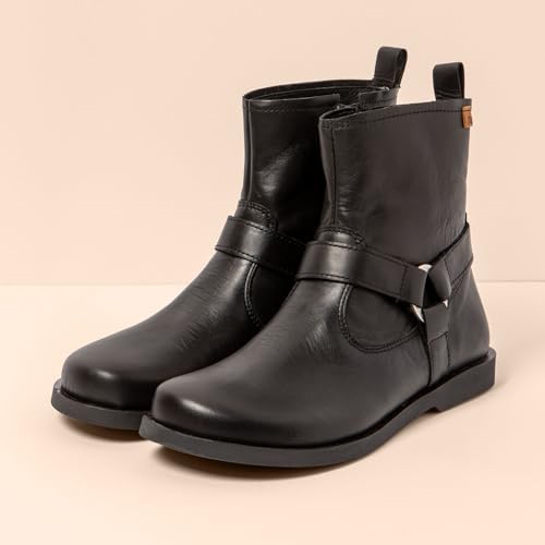 Botte Oxford El Naturalista femme cuir noir confortable bottine lacet 42 Large Arenisca