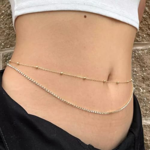 Image of VAMA FASHIONS Sexy Stone Hip Belly Chain Saree Waist belt karddhani vaddanam Bikni Kamarbandh Body Kamarchain Kamarband for women Girls