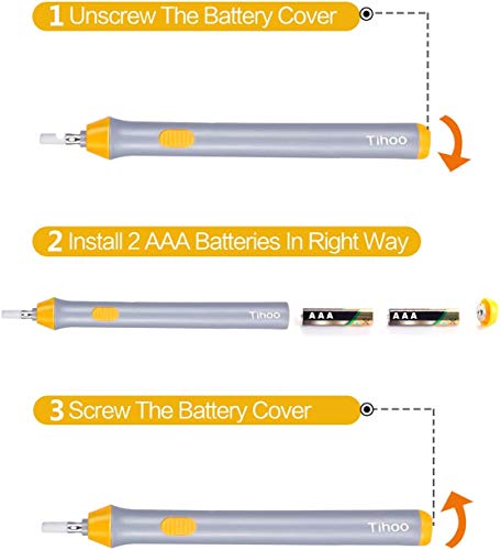 2Set Electric Erasers Kit With 44 Eraser Refills Art Erasers For Highlight Auto Eraser For Pencil Drawing Powered By 2 Aaa Batteries (Not Included) Black & Gray #TOP5