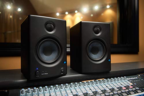Presonus Eris E4.5 Active Powered 2-Way 4.5" Near Field Studio Monitors (Pair) Bundle With Mackie Big Knob Passive 2X2 Studio Monitor Controller #TOP4