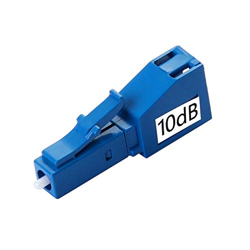 Atenuador de fibra óptica LC 10dB de modo único, atenuador de fibra em linha LC/UPC, macho para fême
