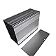 Aluminium-Instrumentenkasten, Aluminium-Projektbox, elektronisches Gehäuse für Leiterplatten, DIY, 85 x 145 x 250 mm