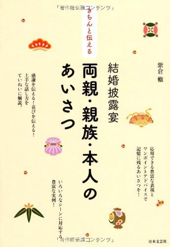 Kichin to tsutaeru kekkon hiroen ryoshin shinzoku honnin no aisatsu.