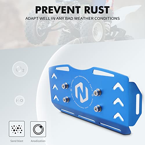 Nicecnc Blue Rear Bumper Guard Compatible With Yamaha Yfz450R 2009-2023 2022 2021 2020 2019 2018 2017 2016 2015 2014 2013 2012 2011 2010, Yfz450X 2010-2011 Replacement For 5Tg-22475-00-00 #TOP3
