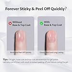 GAOY Clear Builder Gel for Nails, 16ml Nail Strengthener in a Bottle, Nail Extension Hard Gel, Soak Off Long Lasting UV Light Cure, Base Coat Top Coat Needed - Image 2
